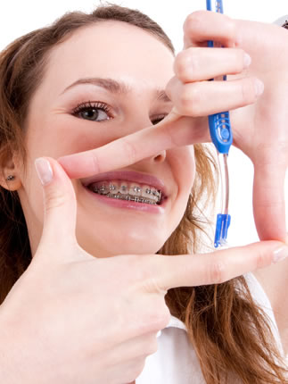 brushing and flossing